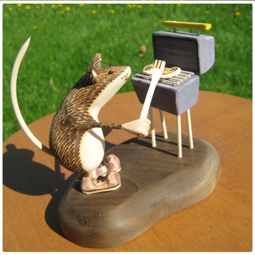BBQ wood carving
