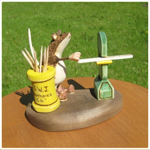 Toothpick wood carving